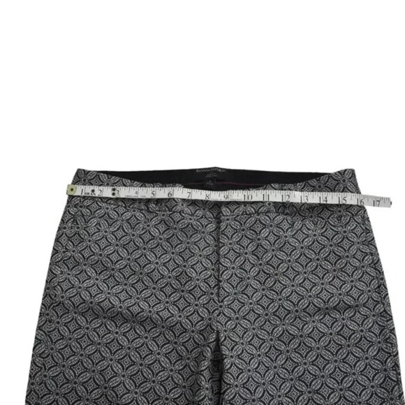 Banana Republic Sloan  Pants Pattern Gray Mid Rise Ankle Size 6 - Picture 10 of 13